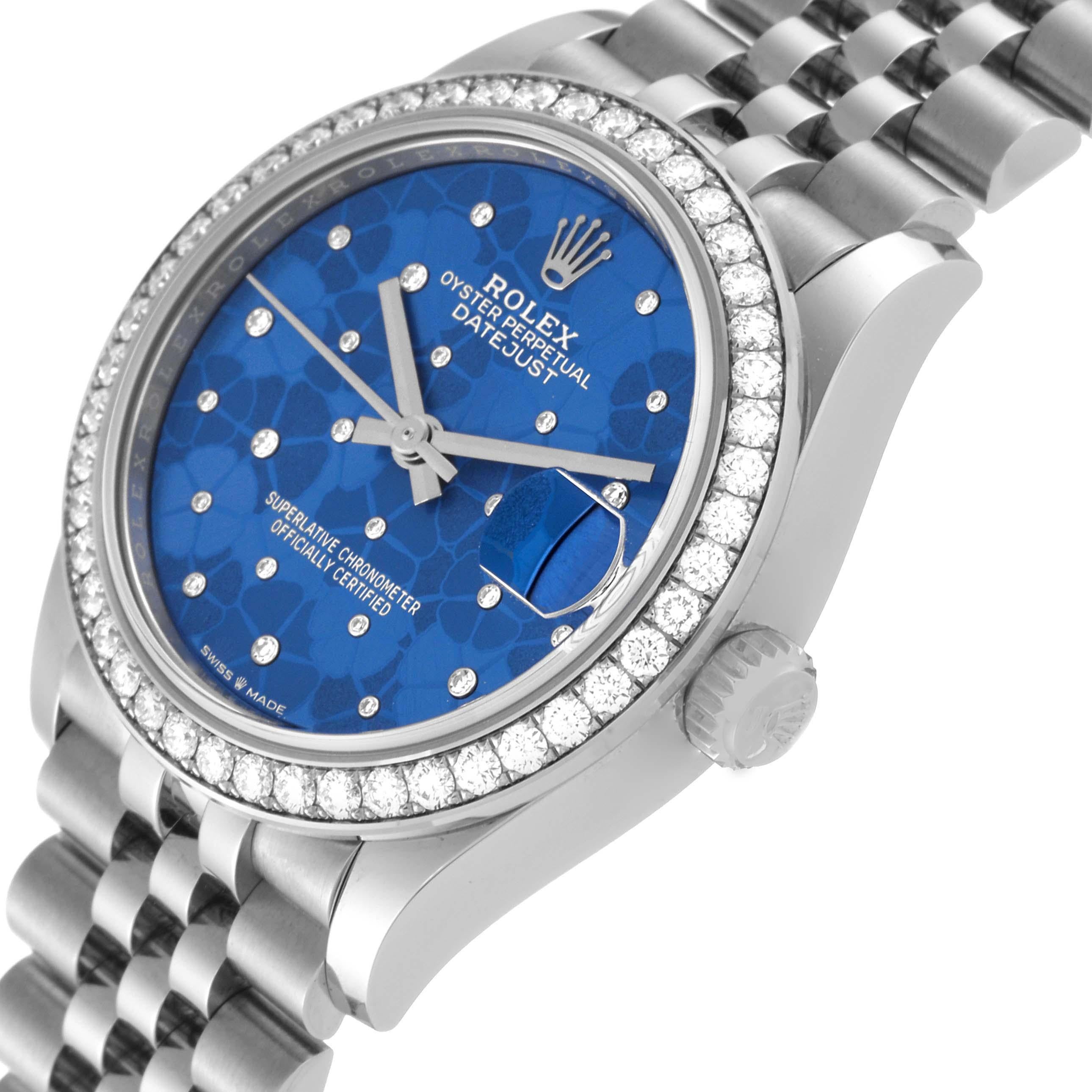 Rolex Montre Datejust 31 en acier, or blanc et diamants pour femmes 278384 non portée 4