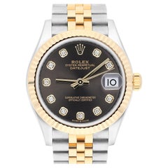 Rolex Datejust 31mm 278273 Reloj Mujer Dos Tonos Esfera Diamante Gris Completo