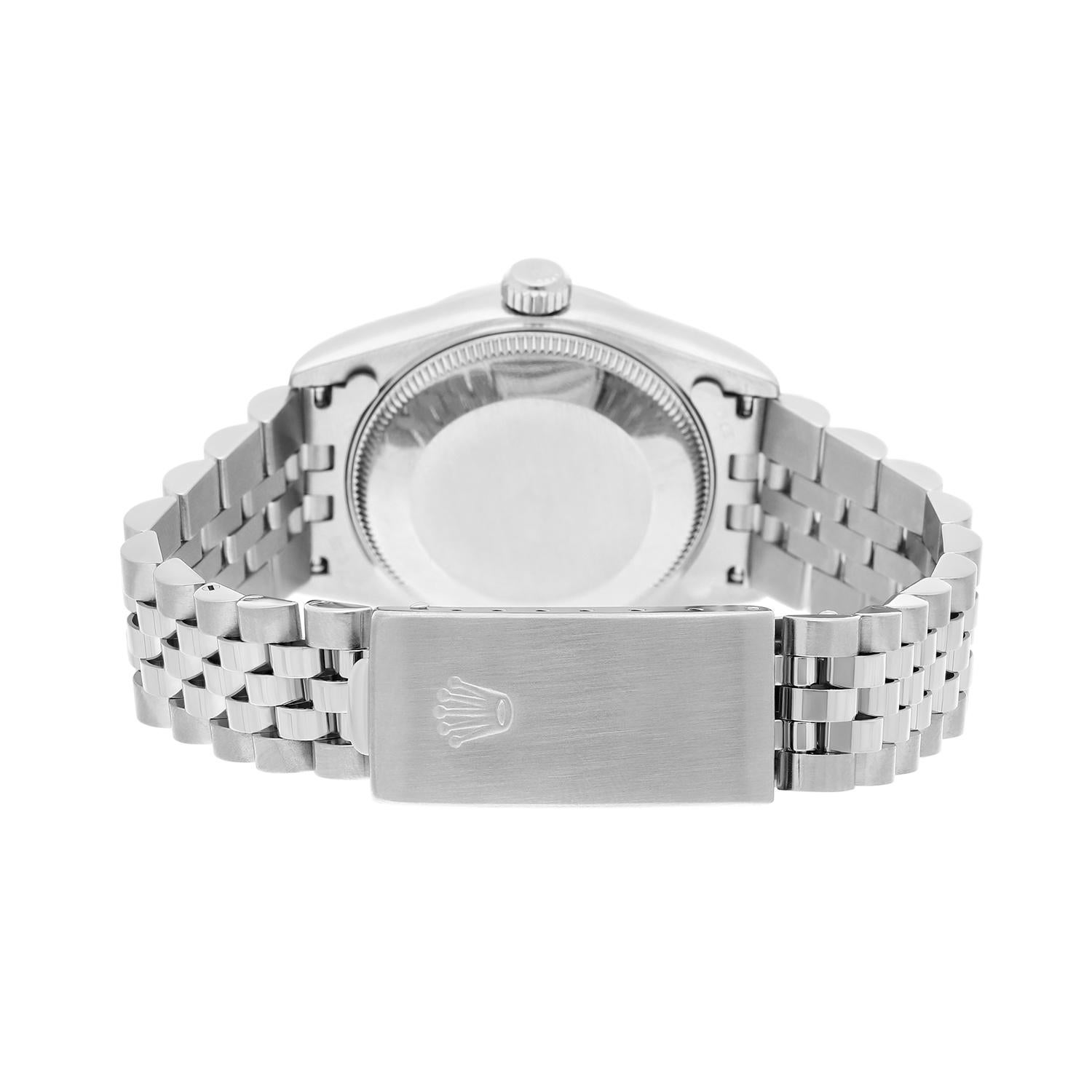 Rolex Datejust 31mm 68274 Salmon Dial Stainless Steel Watch W/G Bezel Circa 1997 en vente 3