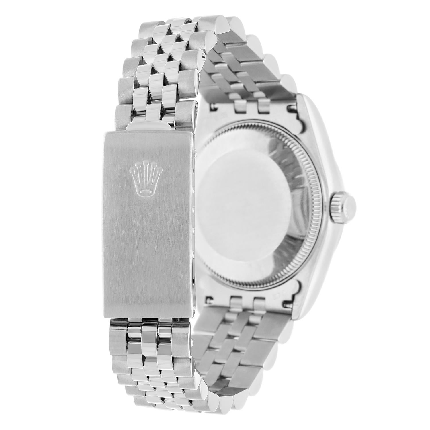 Rolex Datejust 31mm 68274 Salmon Dial Stainless Steel Watch W/G Bezel Circa 1997 en vente 4
