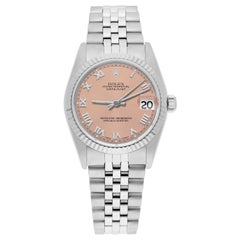 Rolex Datejust 31mm 68274 Salmon Roman Dial Stainless Steel Watch Circa 1987