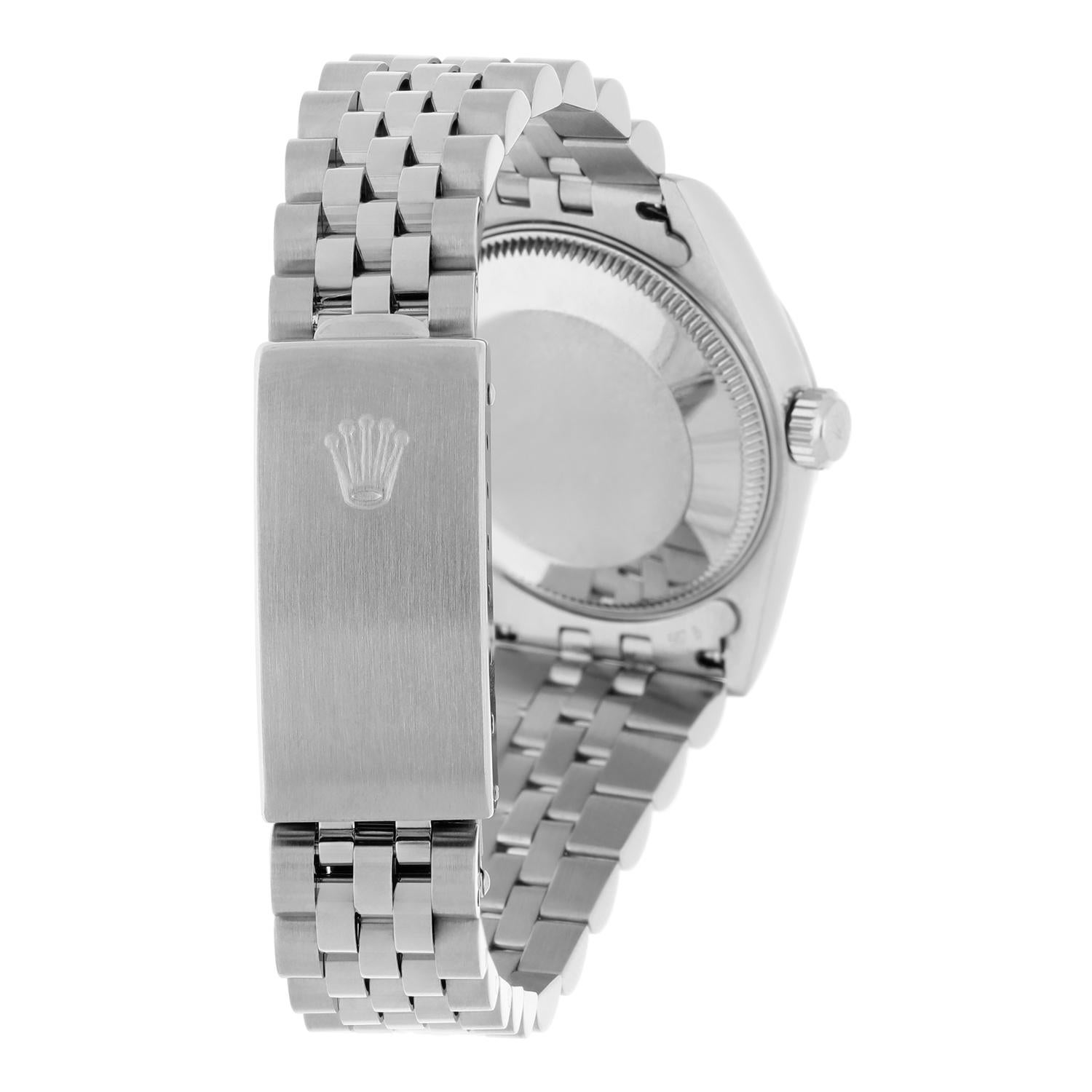 Rolex Datejust 31mm 78240 Silver Arabic Dial Stainless Steel Watch Circa 1999 For Sale 2