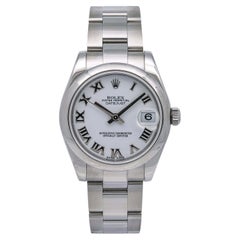 Rolex Datejust Automatic Oyster Steel Bracelet White Dial Watch 178240