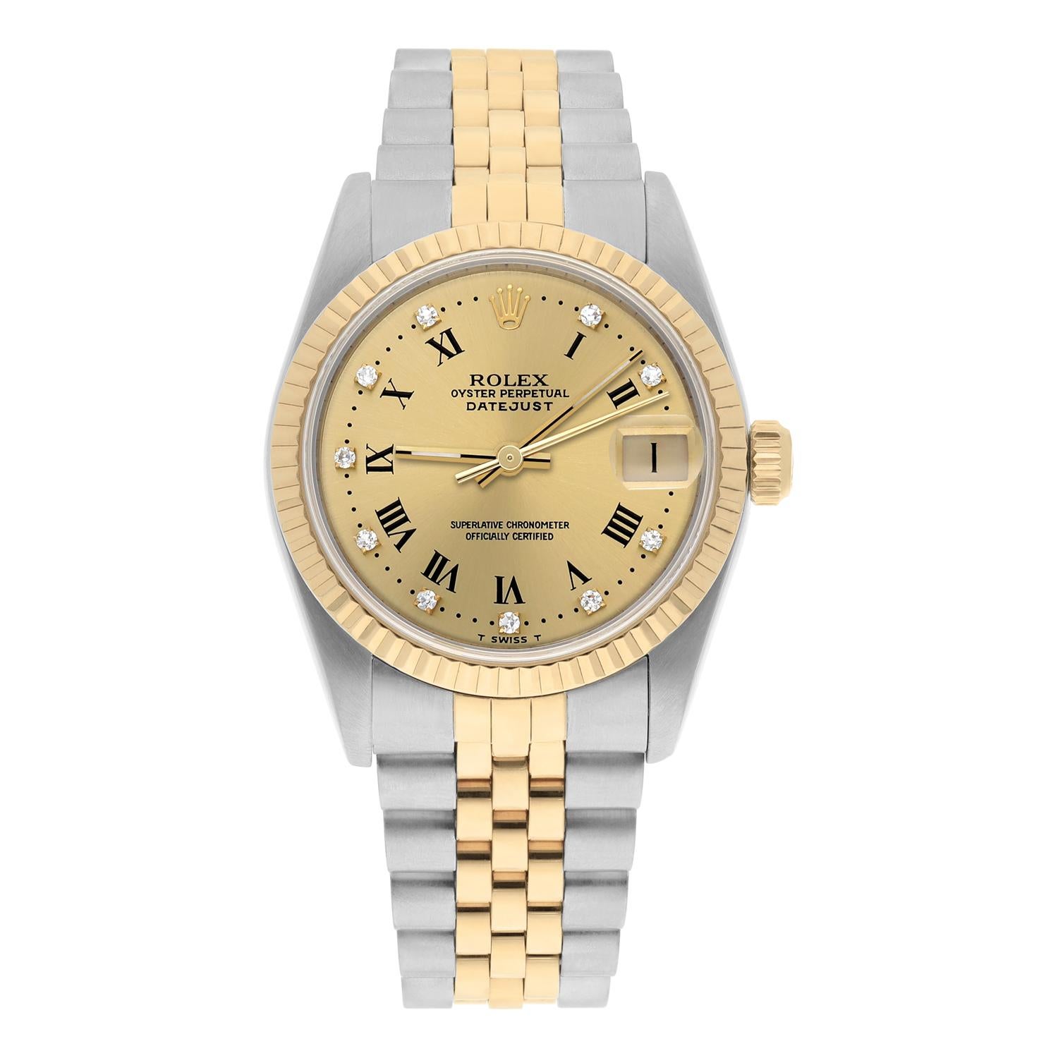 This watch has been professionally polished, serviced and is in excellent overall condition. There are absolutely no visible scratches or blemishes. Authenticity guaranteed! The watch is covered by our in-house 1 year mechanical warranty and comes