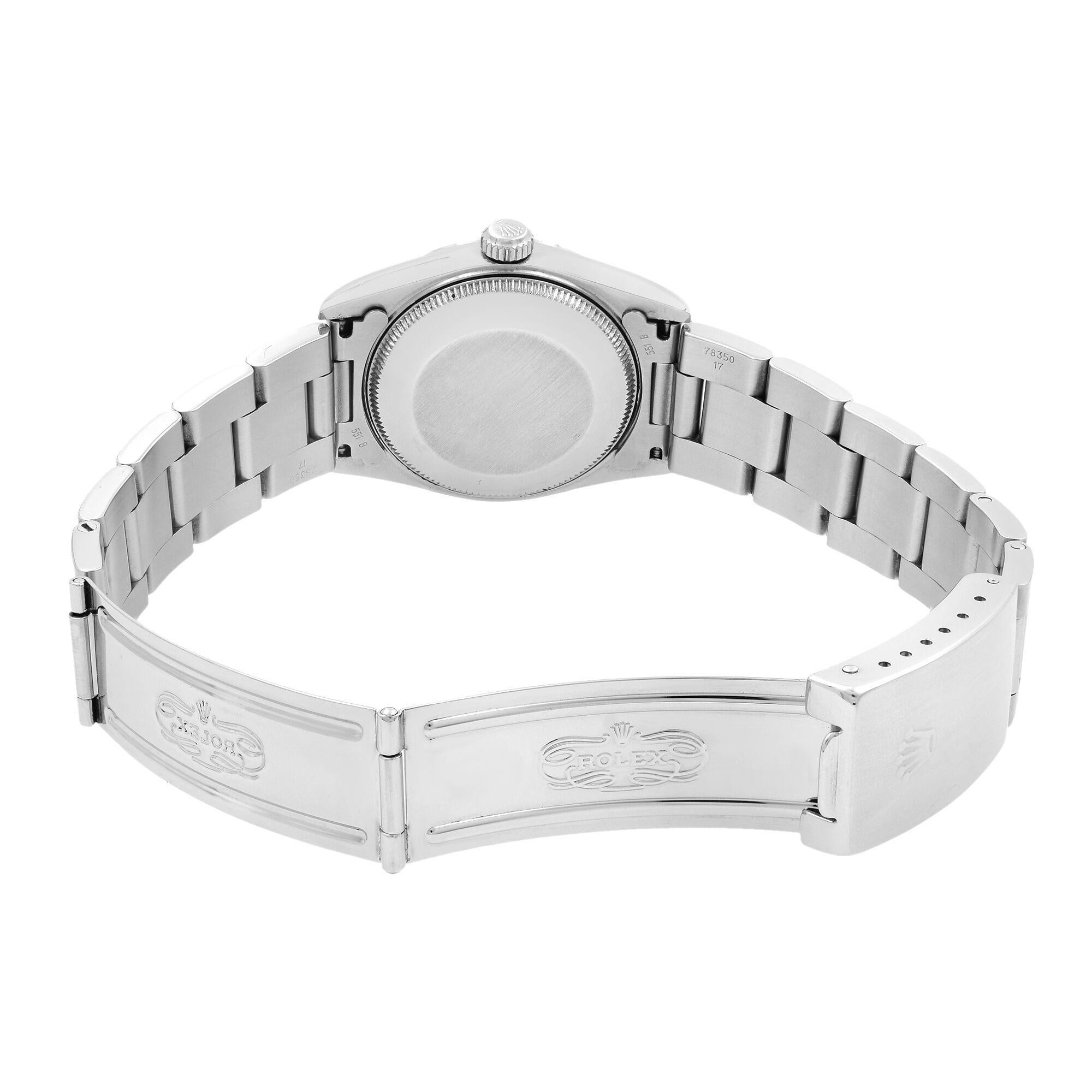 Rolex Datejust Custom Diamond MOP Dial Steel Automatic Ladies Watch 68240 1