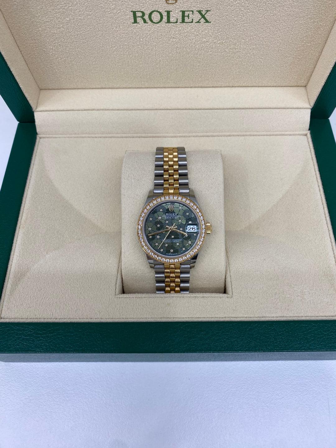 Rolex Datejust 31mm Diamond Bezel Green Dial 1