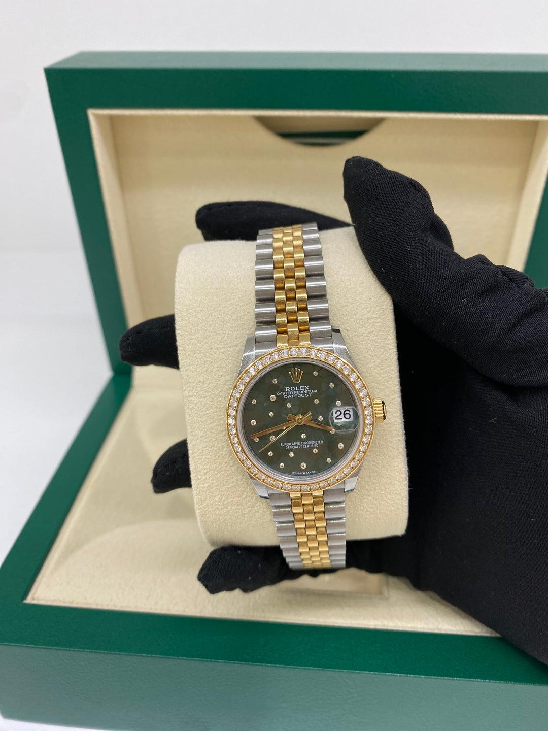 Rolex Datejust 31mm Diamond Bezel Green Dial 3