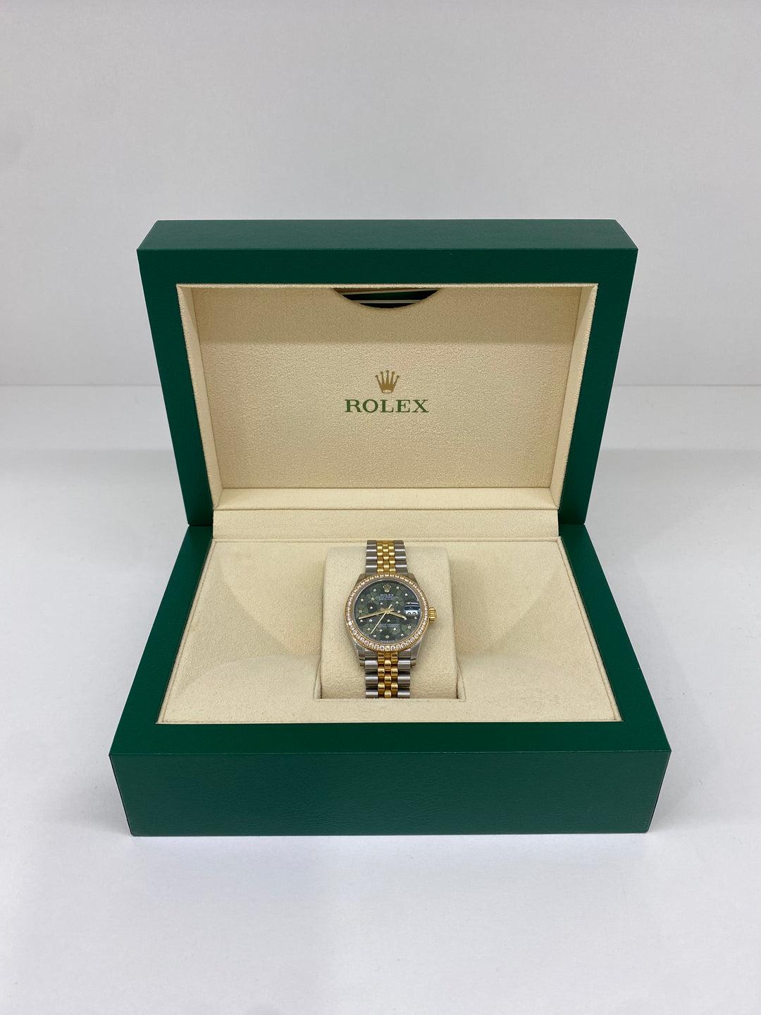Rolex Datejust 31mm Diamond Bezel Green Dial 4