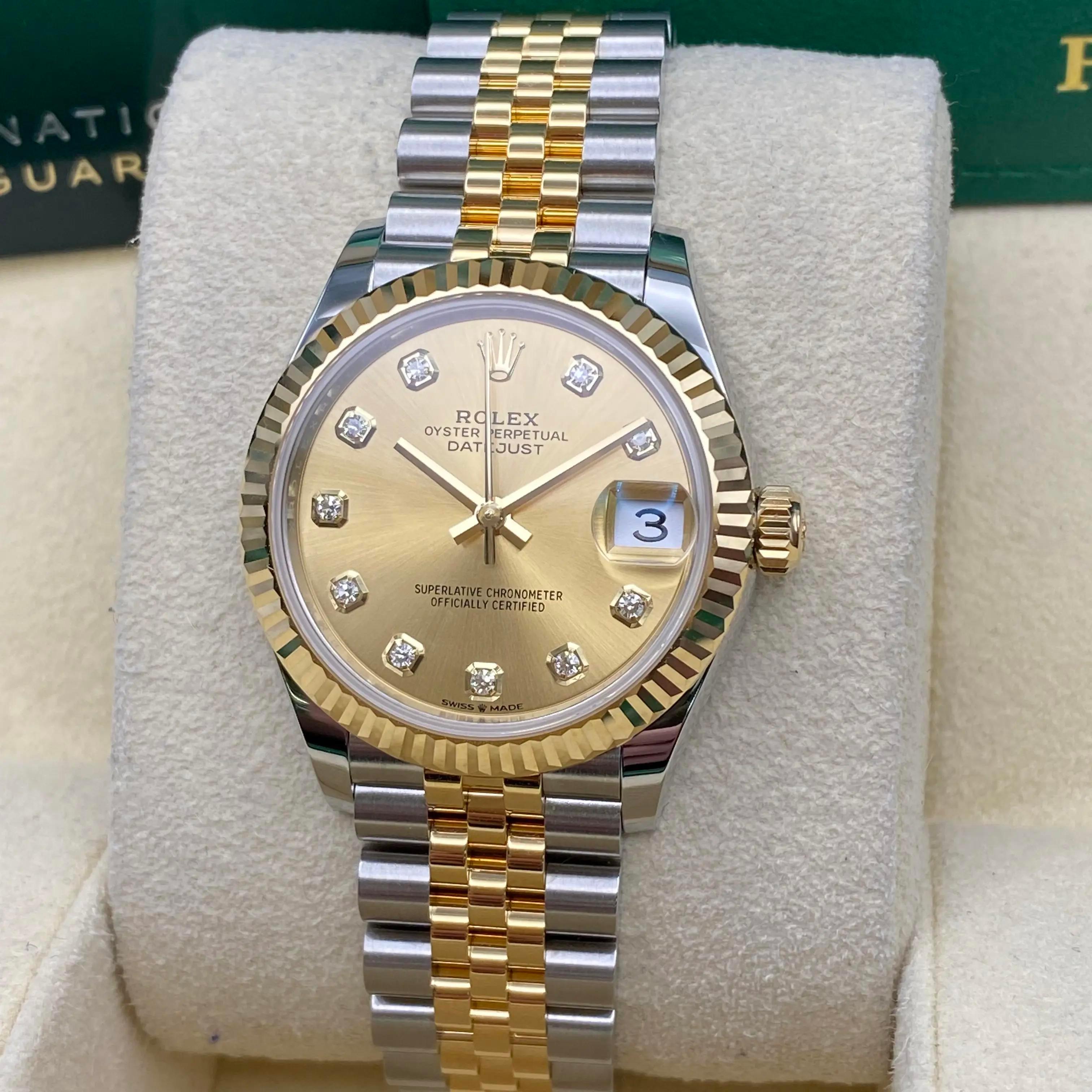 Nouveau. Boîte et documents. La boîte d'origine et les documents sont inclus.

🔹 Informations sur le modèle

Marque : Rolex

Modèle : Lady-Datejust 31

Numéro de référence : 278273

Département : Femmes

Style : Luxe / Classique

Pays/Région de