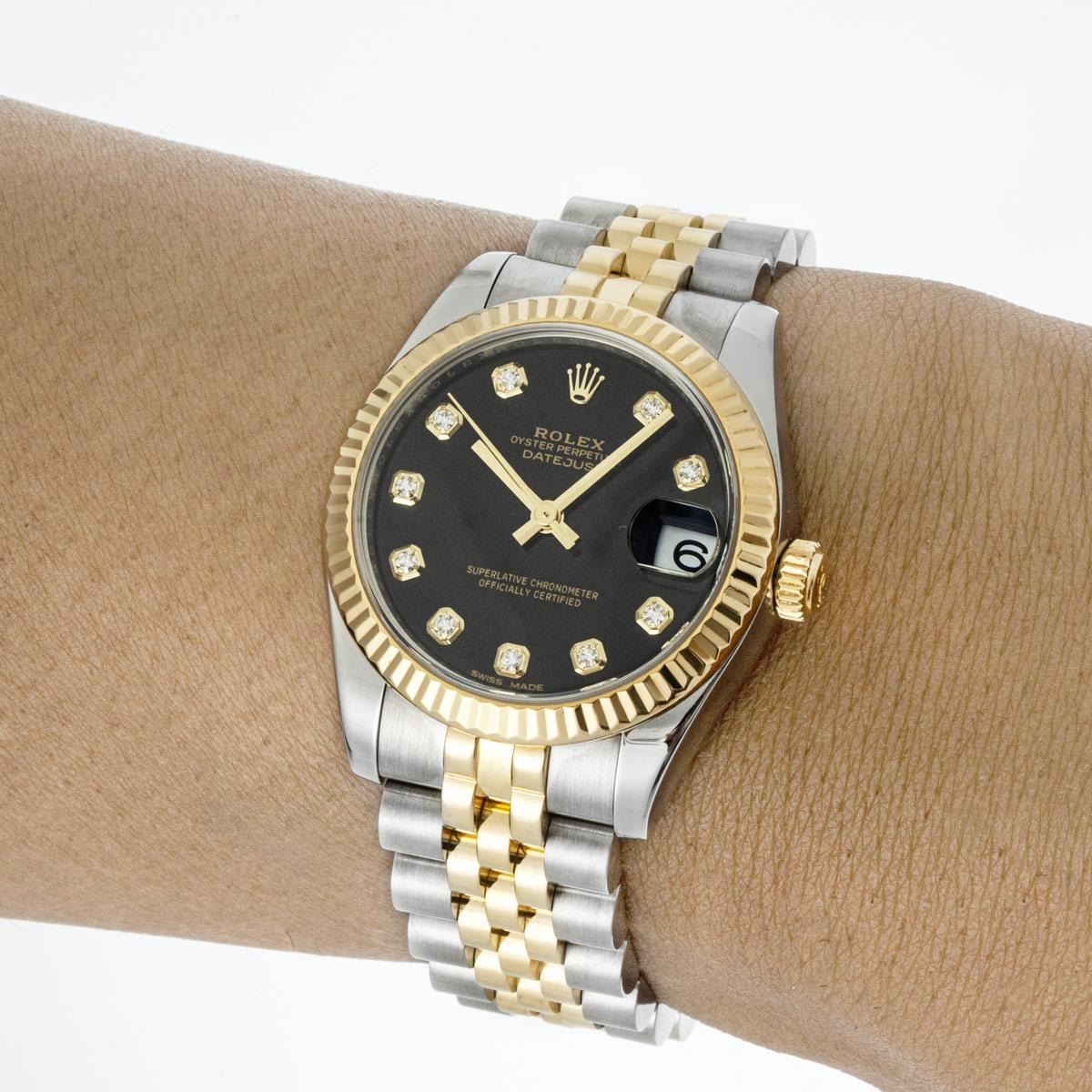Round Cut Rolex Datejust 31mm Diamond Dial 178273