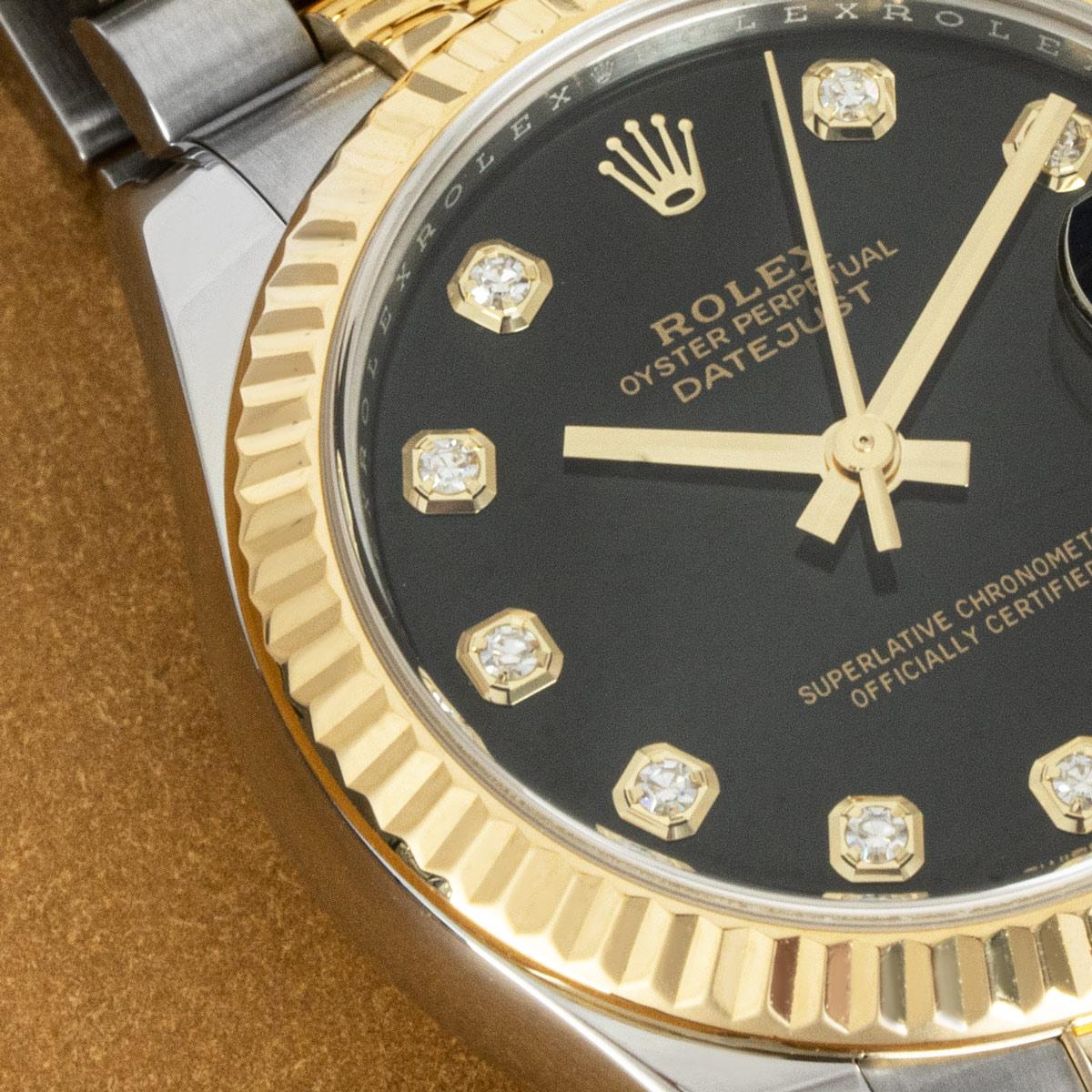 Rolex Datejust 31mm Diamond Dial 178273 In Excellent Condition In London, GB