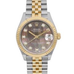Rolex Datejust 31mm Diamond Gray MOP Dial Ladies Jubilee Watch 278273