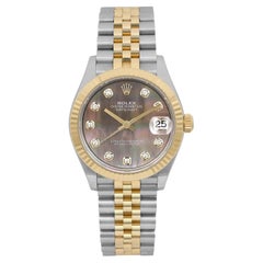 Rolex Datejust 31mm Diamond Gray MOP Dial Ladies Jubilee Watch 278273