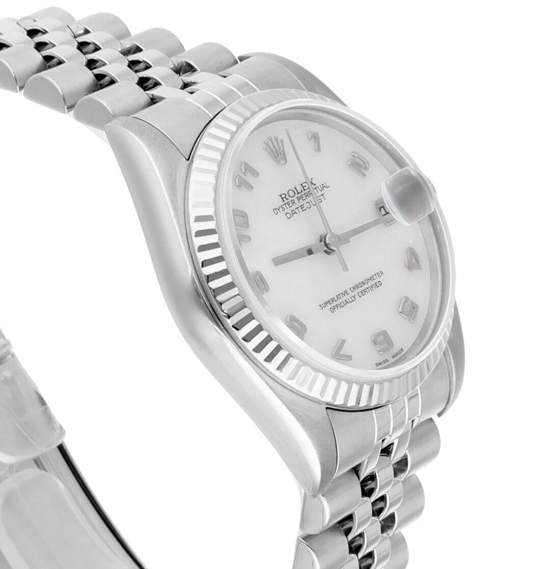 Rolex Datejust 31mm Factory White Mother of Pearl Dial 78274 Jubilee Band 2