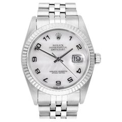 Rolex Datejust 31mm Factory White Mother of Pearl Dial 78274 Jubilee Band