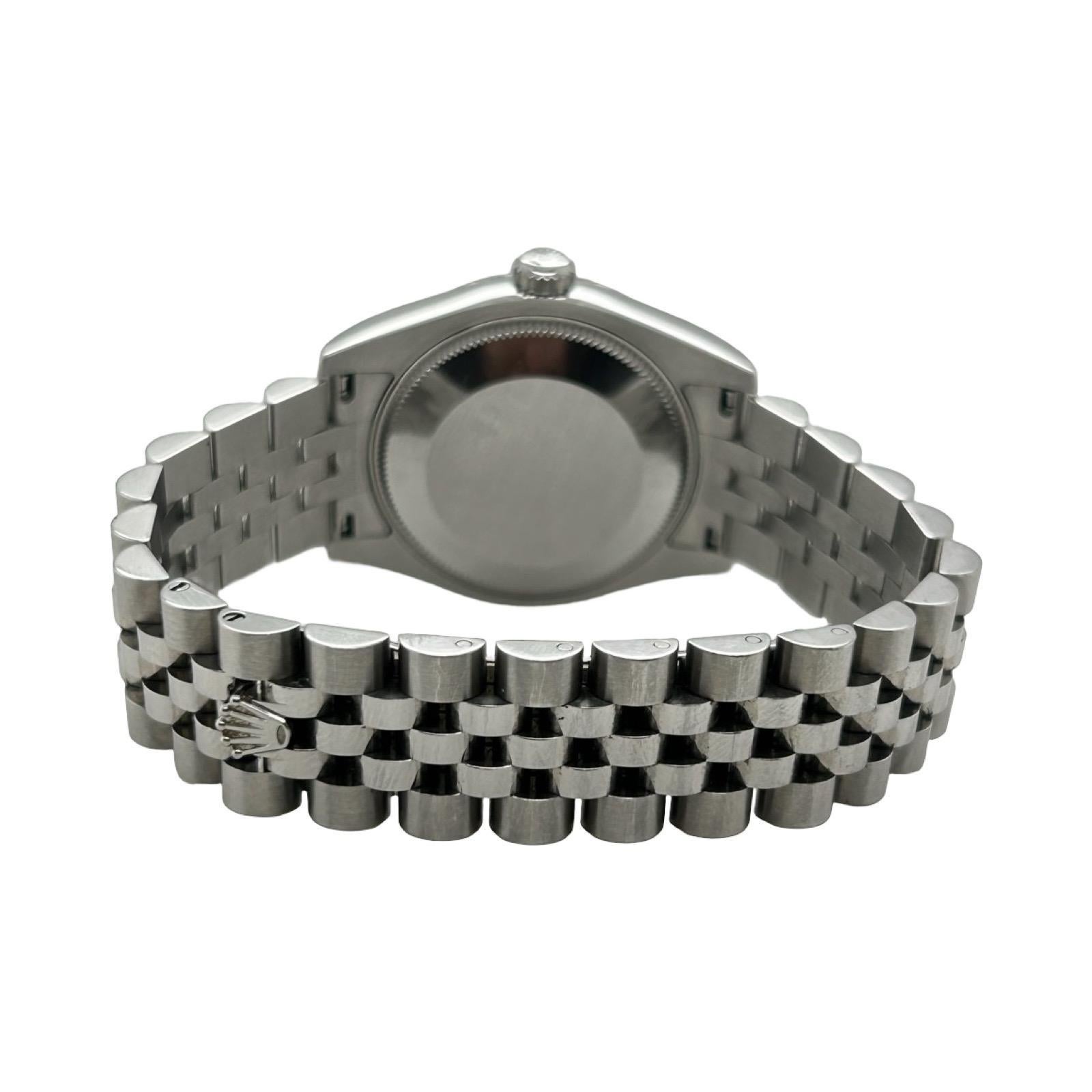 Women's or Men's Rolex Datejust 31mm Jubilee Silver Roman Numeral Dial Ref. 178274 For Sale