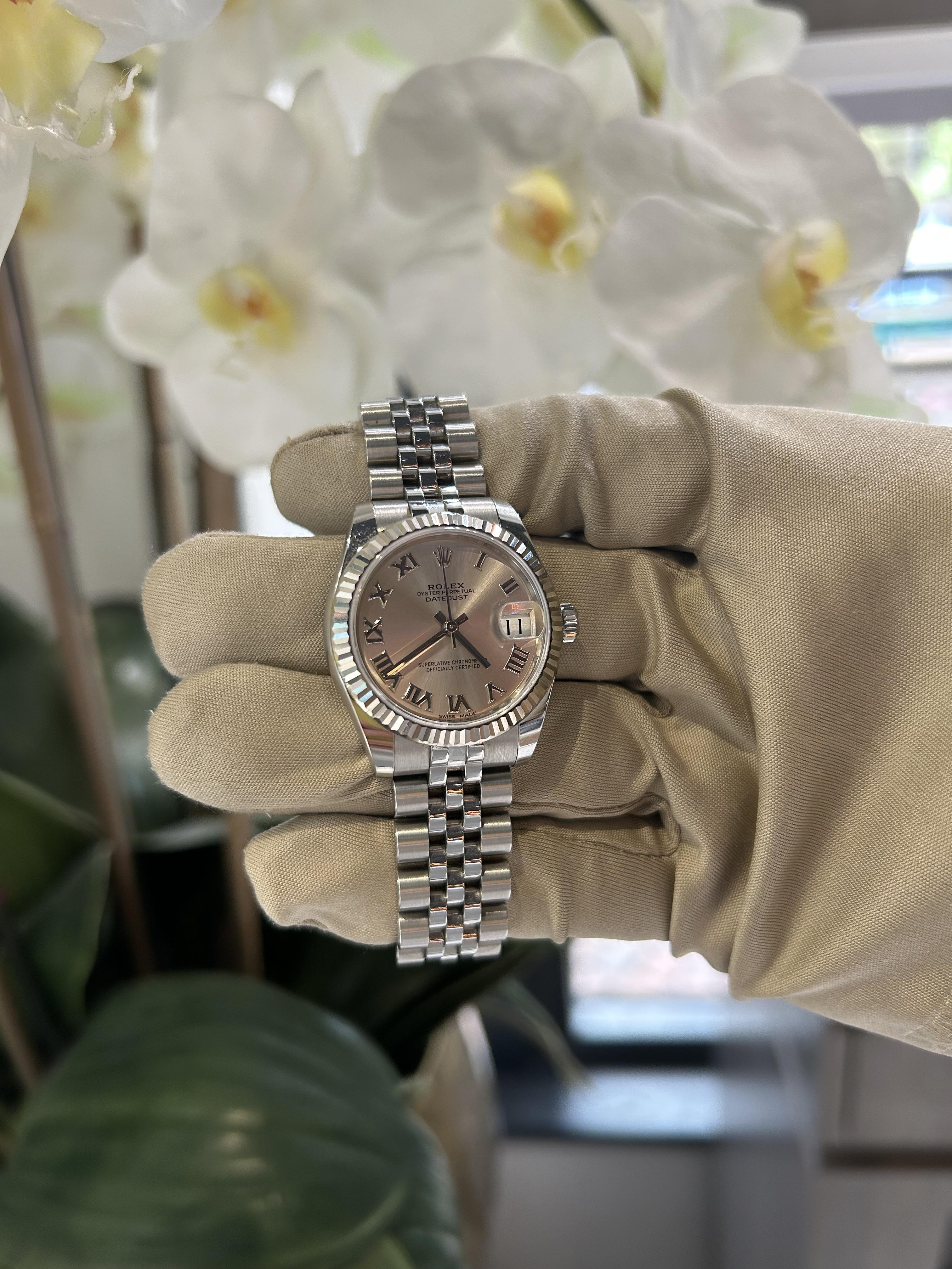 Rolex Datejust 31mm Jubilee Silver Roman Numeral Dial Ref. 178274 For Sale 2