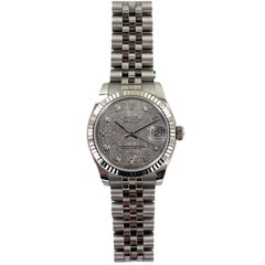 Rolex Datejust Meteriote Diamond Dial Watch Box and Papers, circa 2018