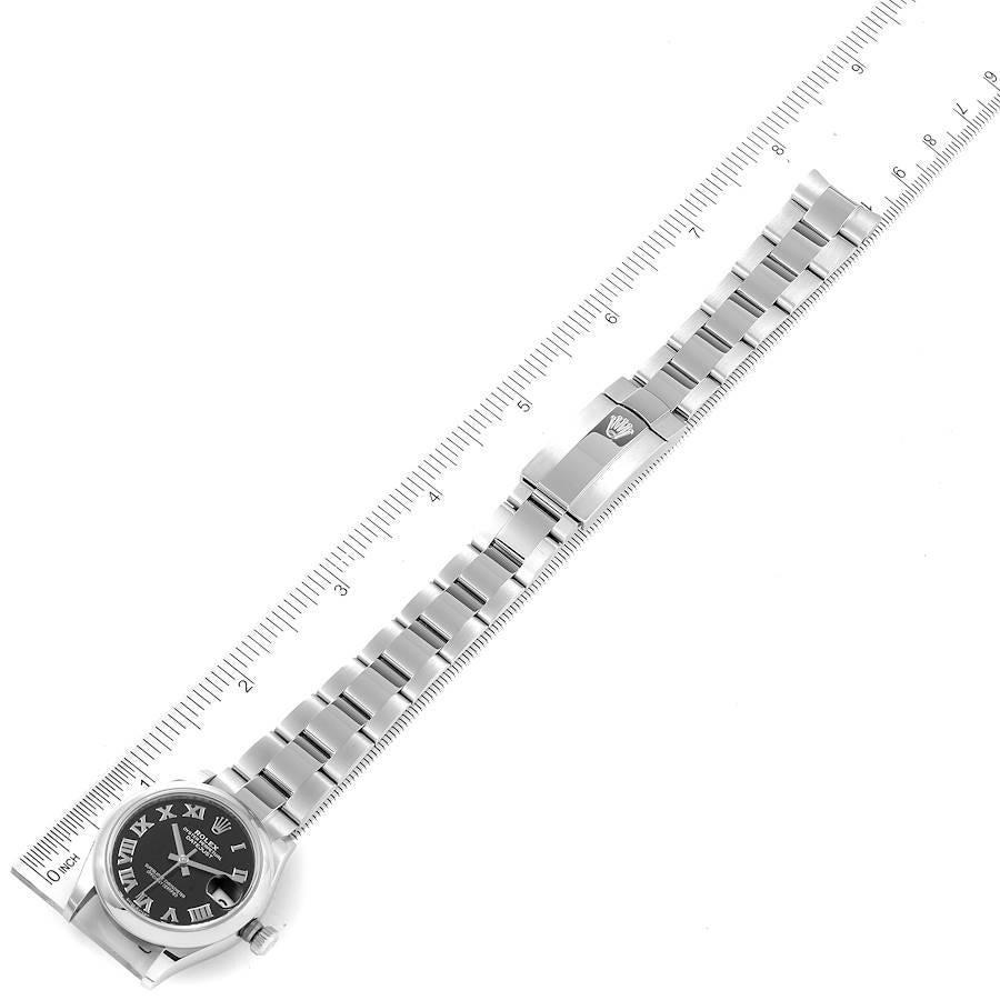 Rolex Datejust Midsize Black Dial Steel Ladies Watch 278240 Unworn For Sale 3