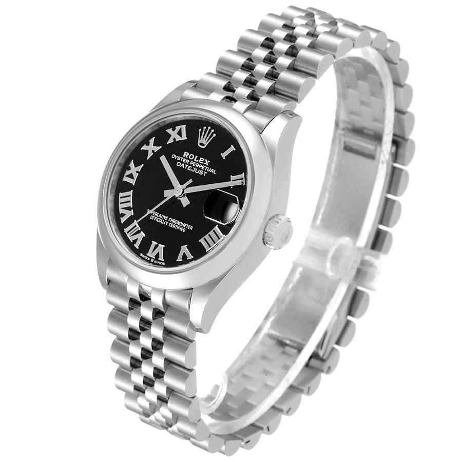 Women's Rolex Datejust Midsize Black Dial Steel Ladies Watch 278240 Unworn For Sale