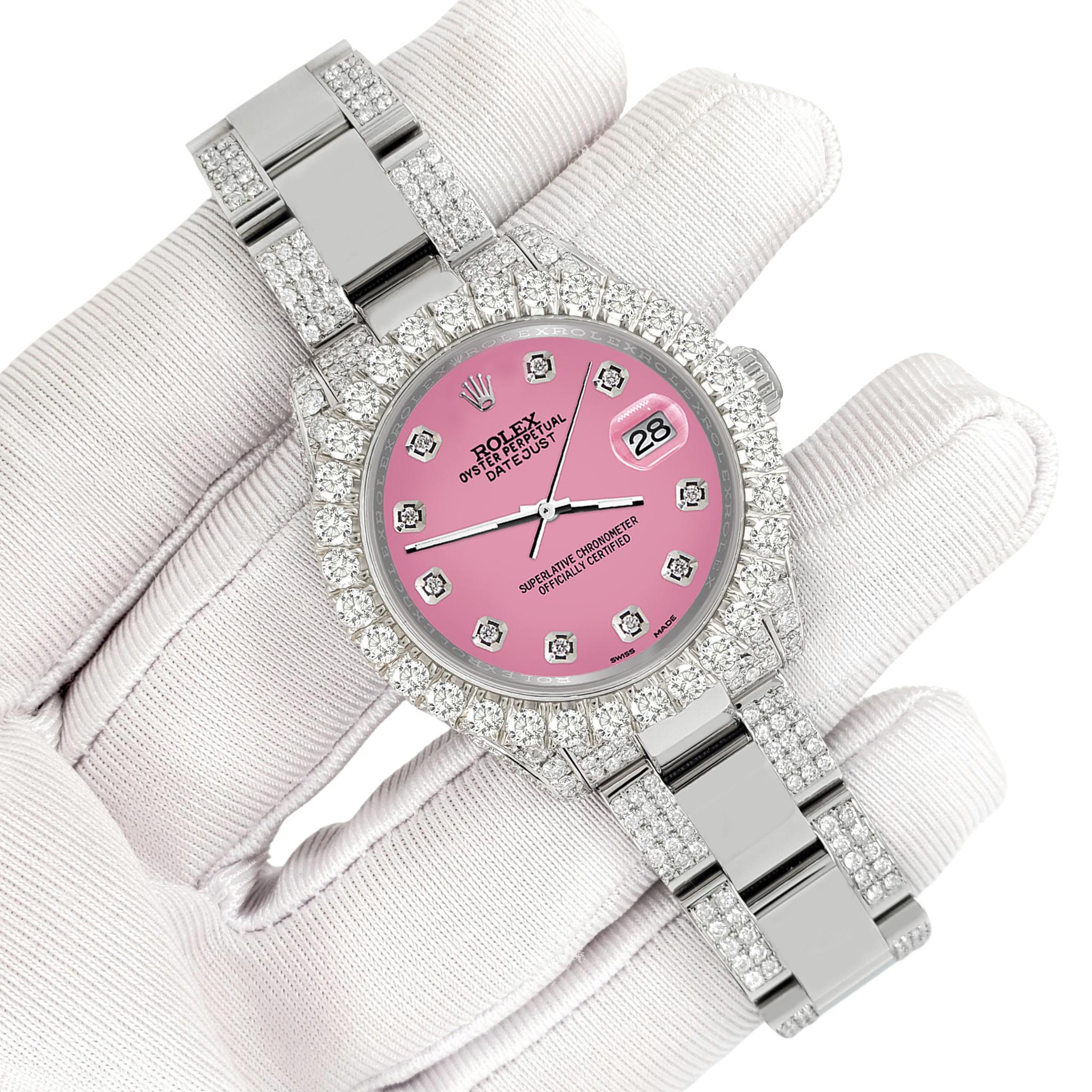 rolex pink watch