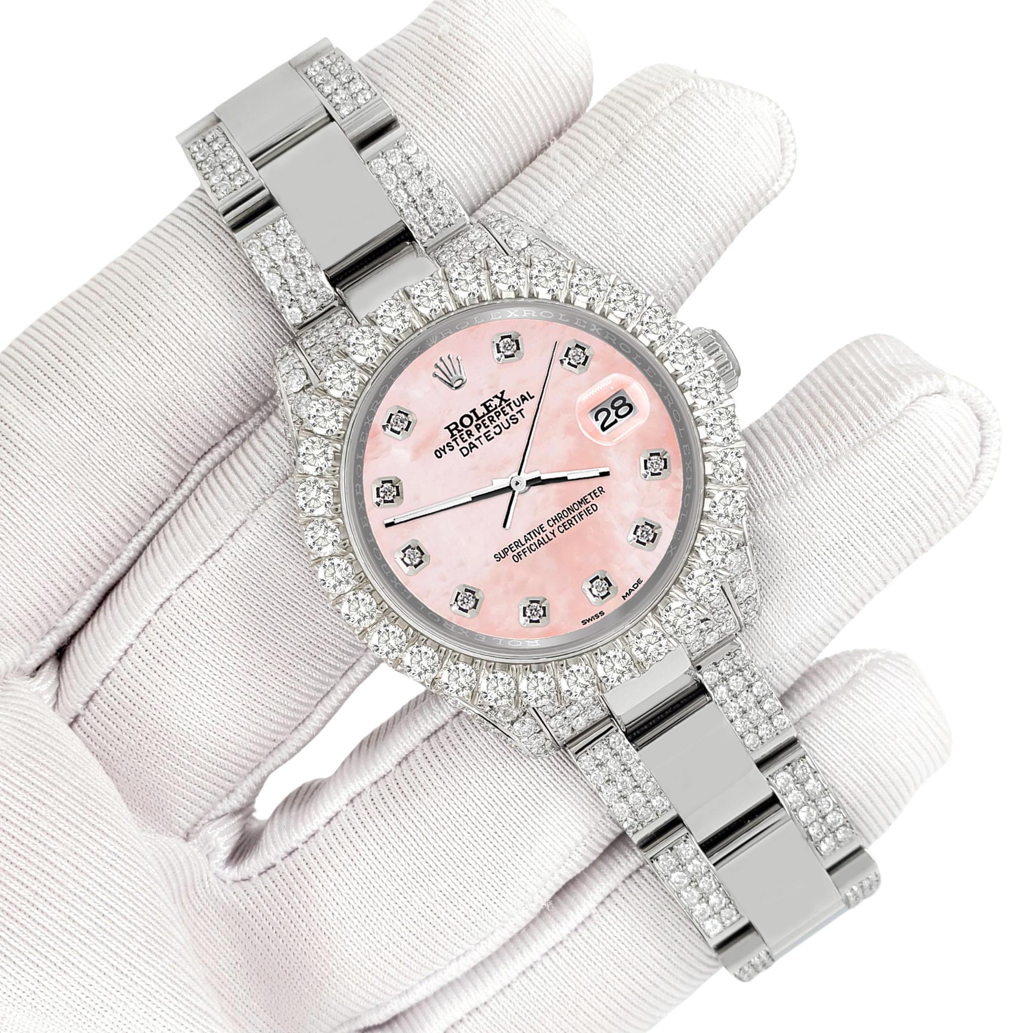 rolex datejust 31mm pink