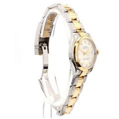 Rolex Datejust 31mm Silver Diamond Dial Two-Tone Yellow Gold Steel Watch