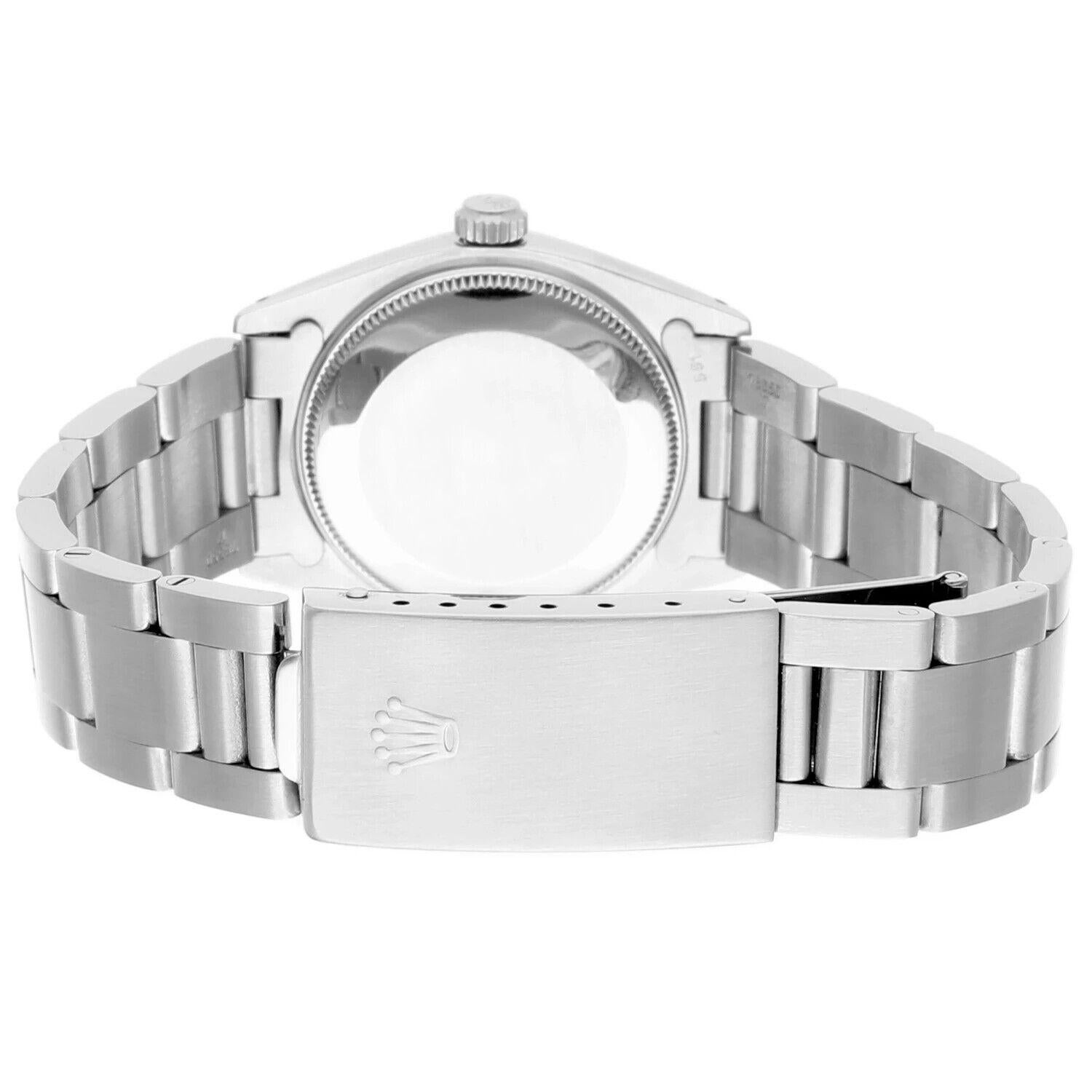 Rolex Datejust 31mm Steel Ladies Oyster Bracelet Watch 6824 Silver Dial 4