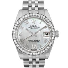 Rolex Datejust 31mm Steel MOP Diamond Roman Dial Ladies Automatic Watch 178384