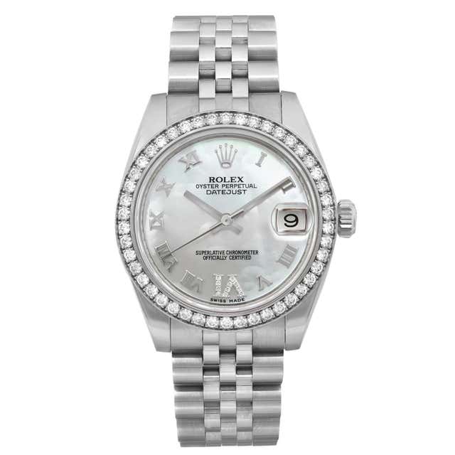 Rolex Datejust 31 18K Gold Steel Diamond MOP Dial Ladies Watch 178383 ...