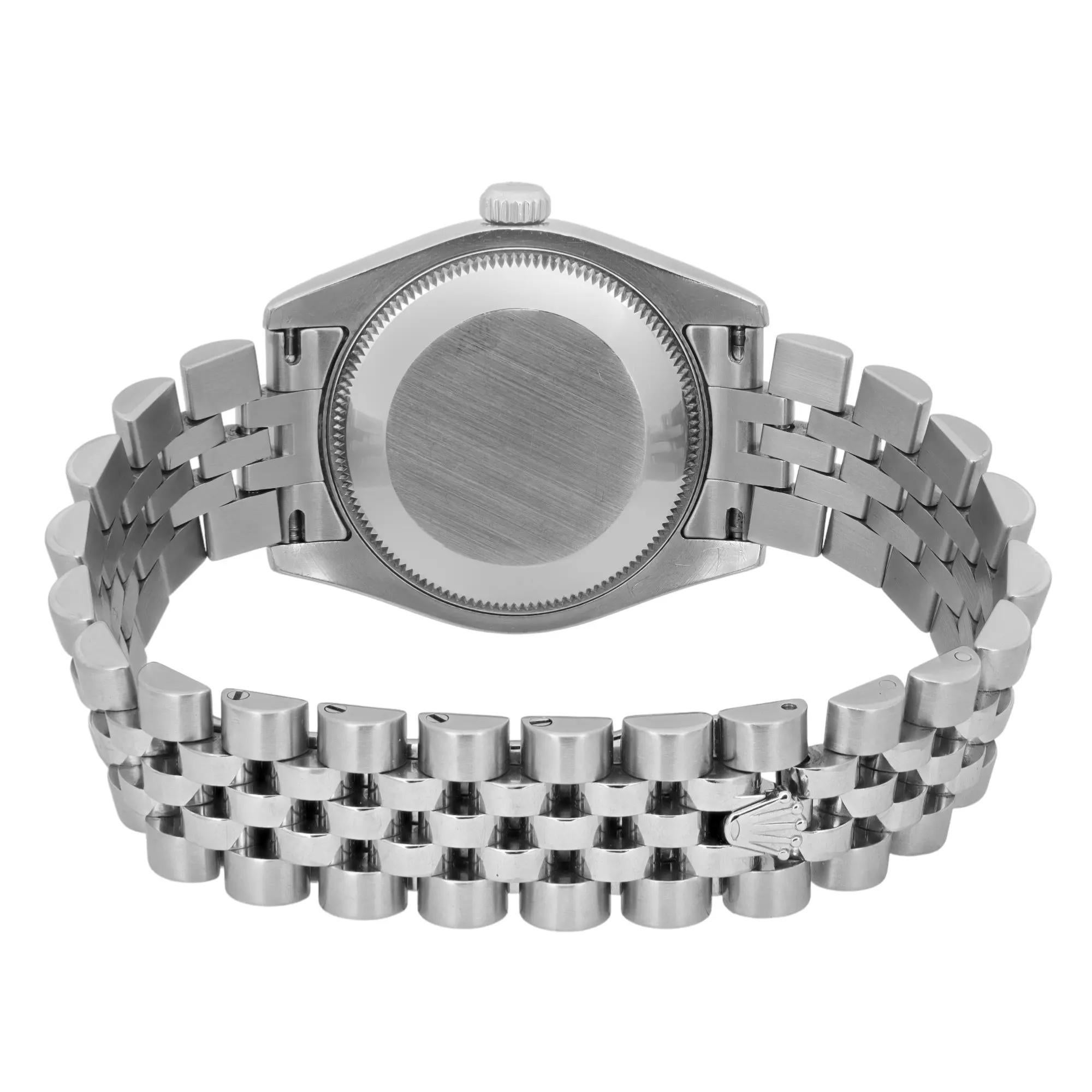 Rolex Datejust 31mm Steel Silver Roman Dial Ladies Watch 178240 en vente 2