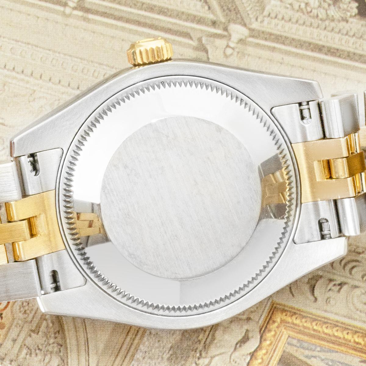 Rolex Datejust 31mm Steel & Yellow Gold 178273 Roman Numerals In Excellent Condition For Sale In London, GB