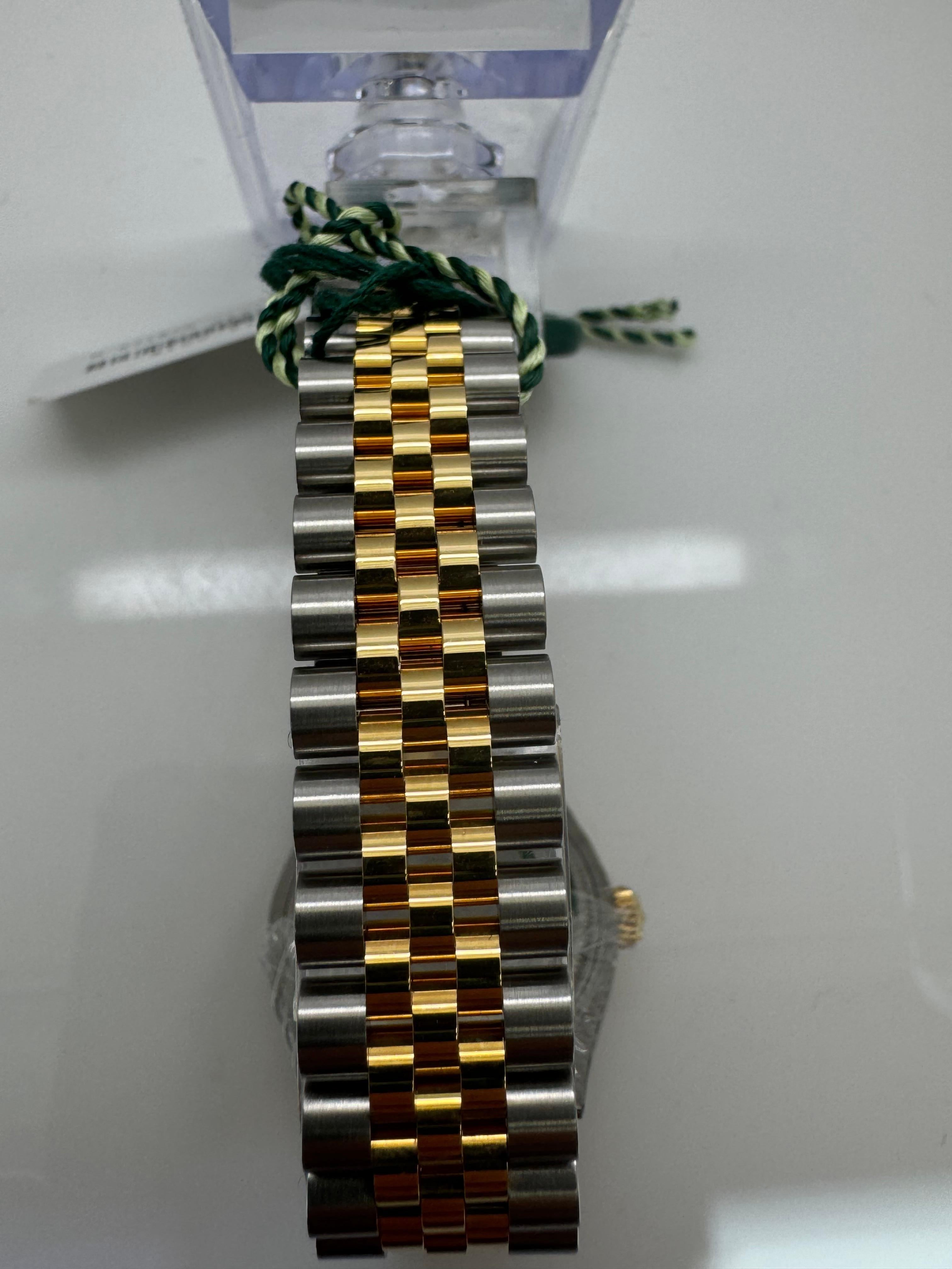 Rolex Datejust 31mm Steel & Yellow Gold – Dark Grey VI Diamond Dial – 2024 – Ref In New Condition For Sale In New York, NY