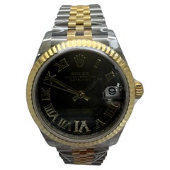 Rolex Datejust 31mm Steel & Yellow Gold – Dark Grey VI Diamond Dial – 2024 – Ref