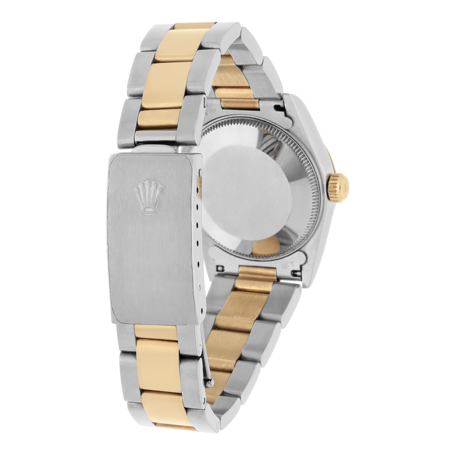Rolex Datejust 31mm White Roman Two Tone Watch Circa 1997 Complete Oyster For Sale 2