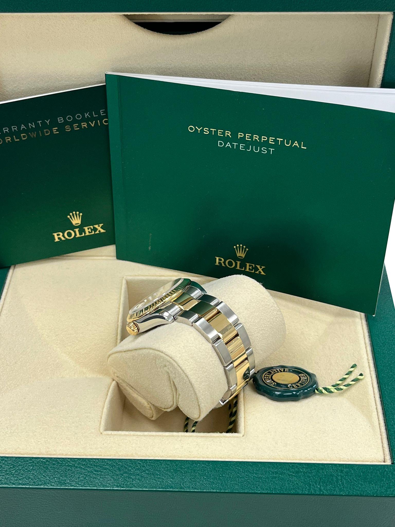Rolex Lady-Datejust 31mm Gelbgold Stahl-Diamant-Zifferblatt Zweifarbige Uhr 178273 im Angebot 6
