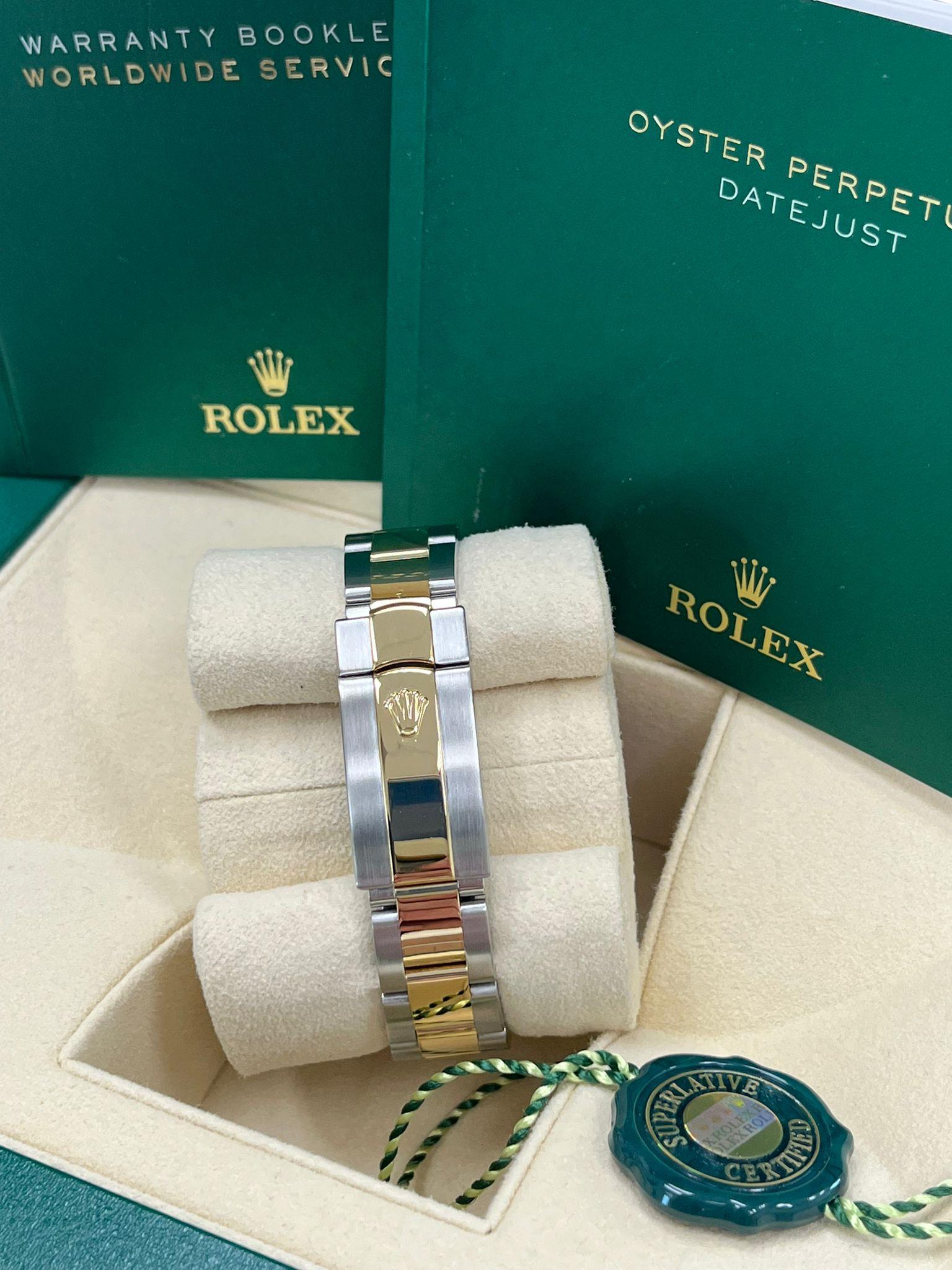 Rolex Lady-Datejust 31mm Gelbgold Stahl-Diamant-Zifferblatt Zweifarbige Uhr 178273 im Angebot 9