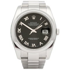 Used Rolex Datejust 36 116200 Men Stainless Steel Watch