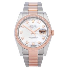 Rolex Datejust 36 116231 Unisex Rose Gold & Stainless Steel 0 Watch