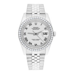 Rolex Montre Datejust 36 116234 unisexe avec cadran romain blanc et cadran jubilé