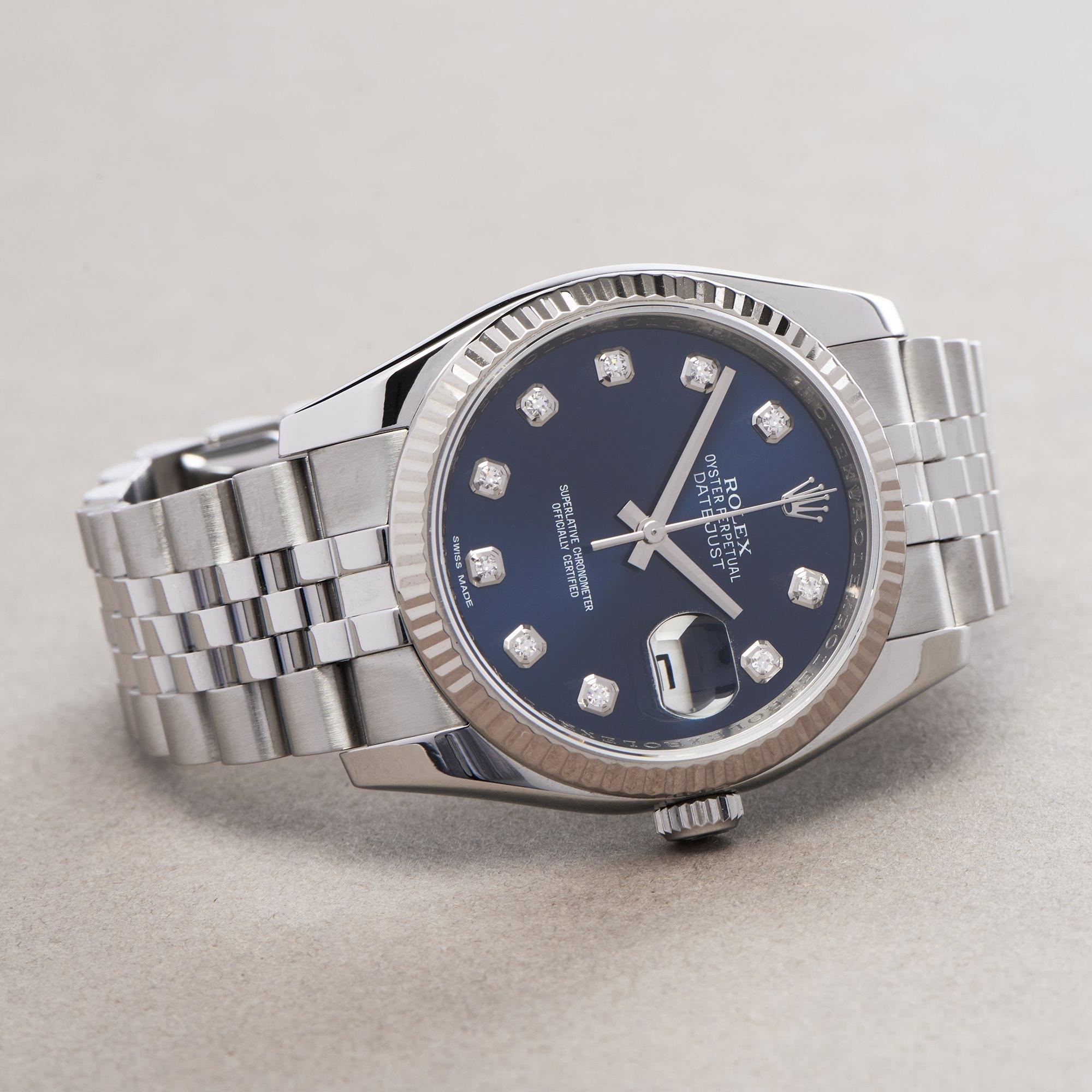 Rolex Datejust 36 116234 Men Stainless Steel 0 Watch In Good Condition For Sale In Bishops Stortford, Hertfordshire