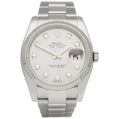 Rolex Datejust 36 116234 Men's Stainless Steel Diamond Watch