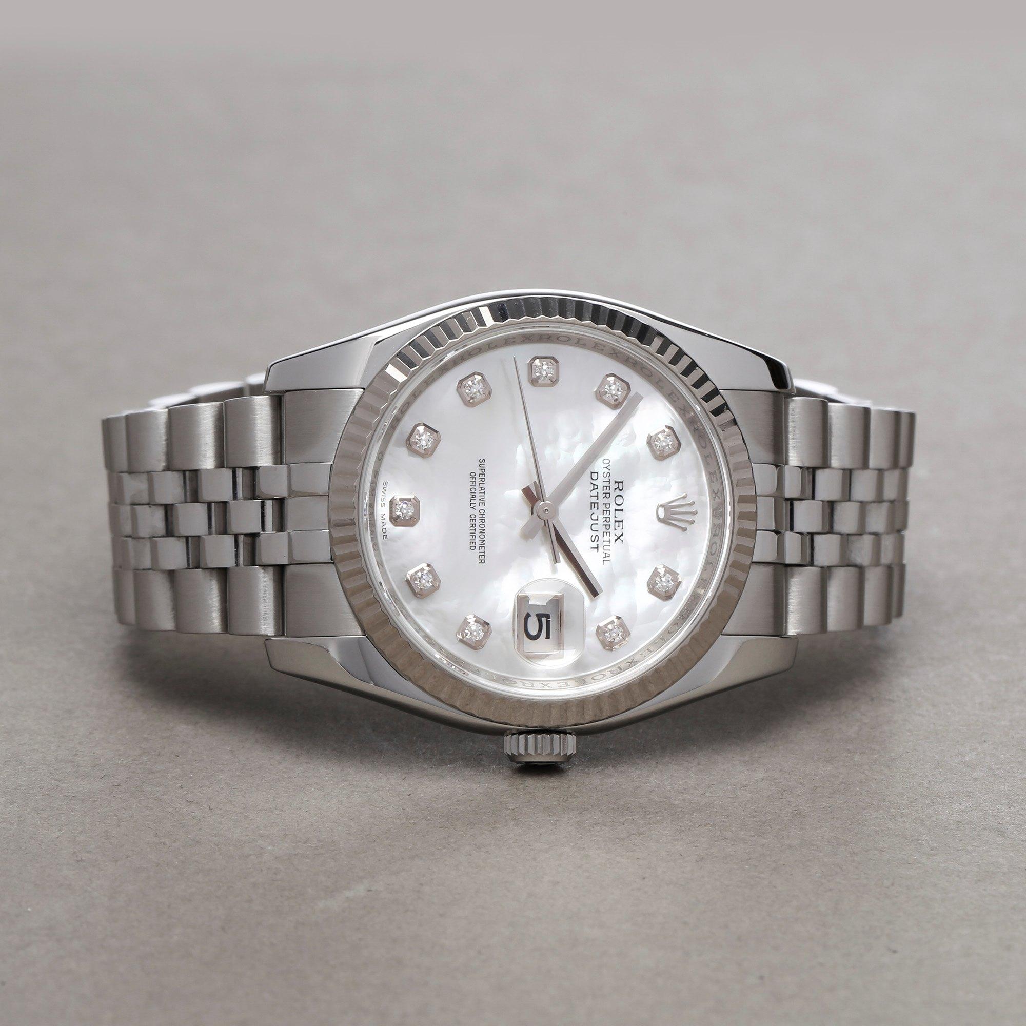 Rolex Datejust 36 116234 Unisex Stainless Steel 0 Watch In Excellent Condition In Bishops Stortford, Hertfordshire