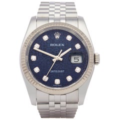 Rolex Datejust 36 116234 Unisex Stainless Steel Diamond Jubilee Dial Watch