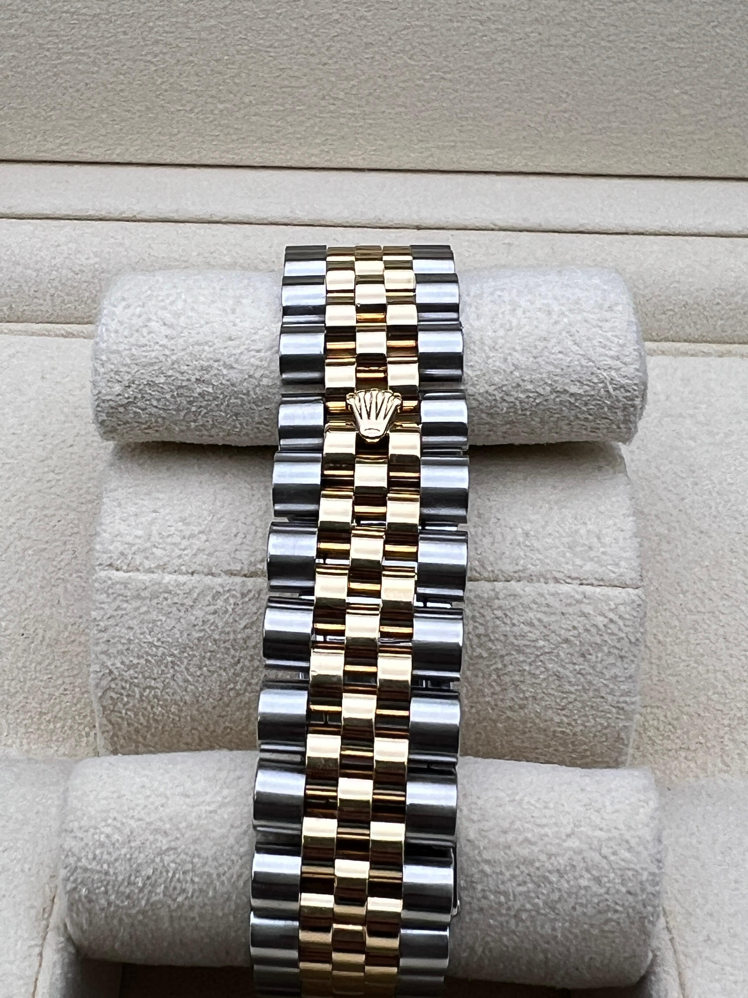 Rolex Datejust 36 116243RBR 18K Factory Diamond Bezel & Dial Jubilee Box Papers For Sale 3