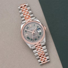 Rolex Datejust 36 126201 Men Stainless Steel Wimbledon Dial Watch