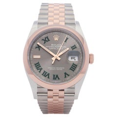 Rolex Datejust 36 126201 Men Stainless Steel Wimbledon Dial Watch