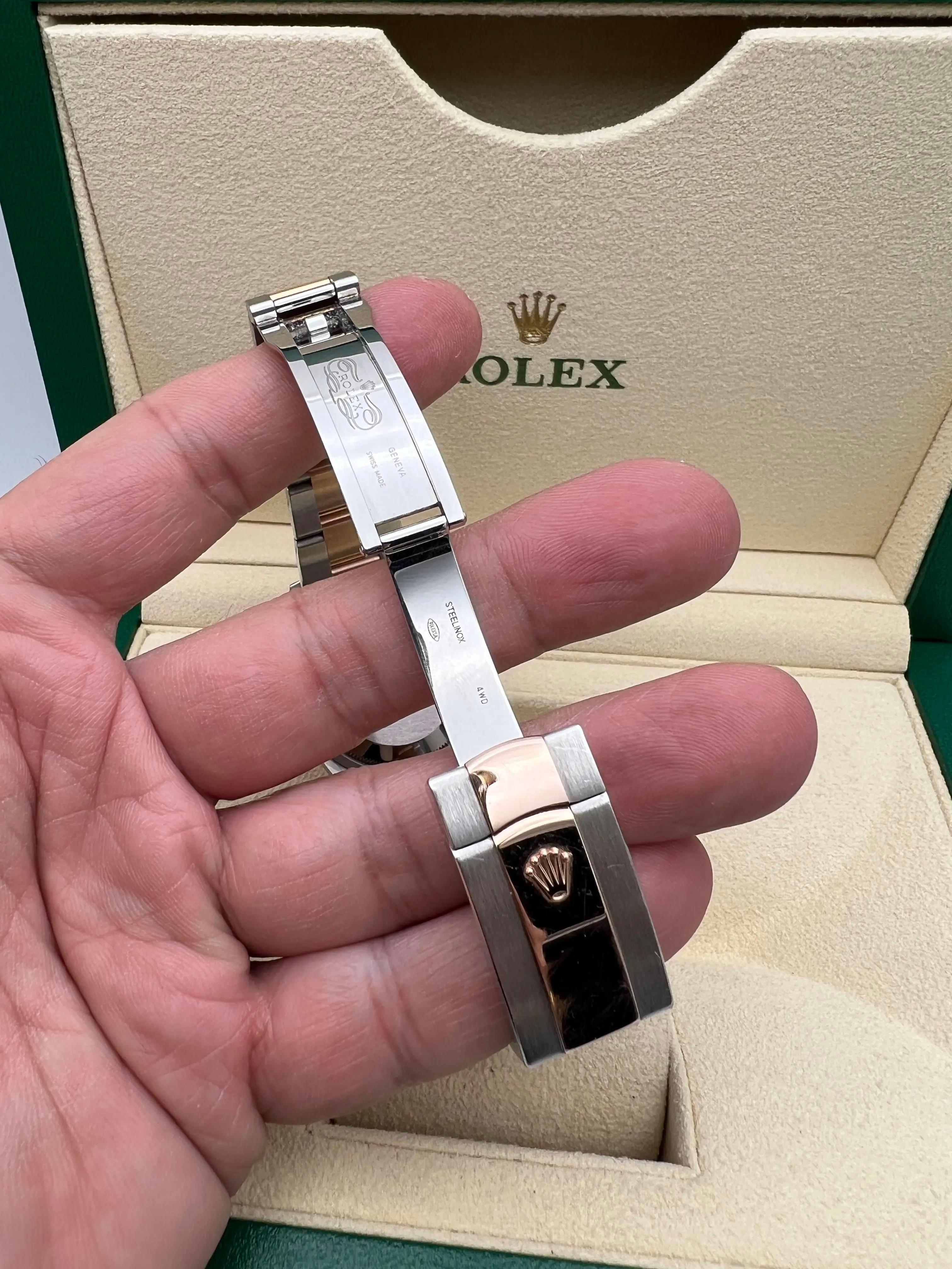 Rolex Montre Datejust 36 126231 rose 18 carats VI IX 6+9 diamants cadran Oyster Box Papers en vente 5