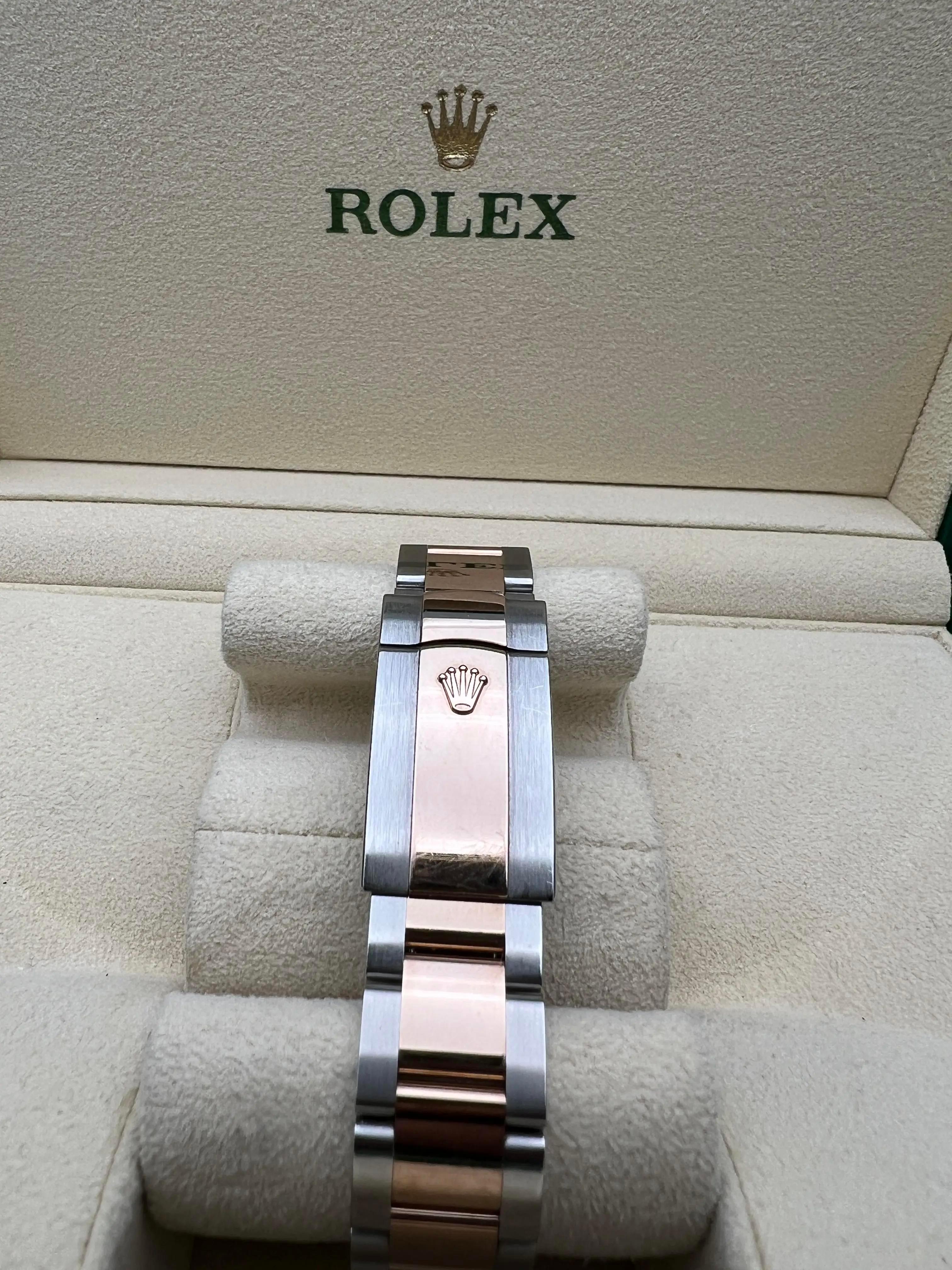 Rolex Montre Datejust 36 126231 rose 18 carats VI IX 6+9 diamants cadran Oyster Box Papers en vente 7