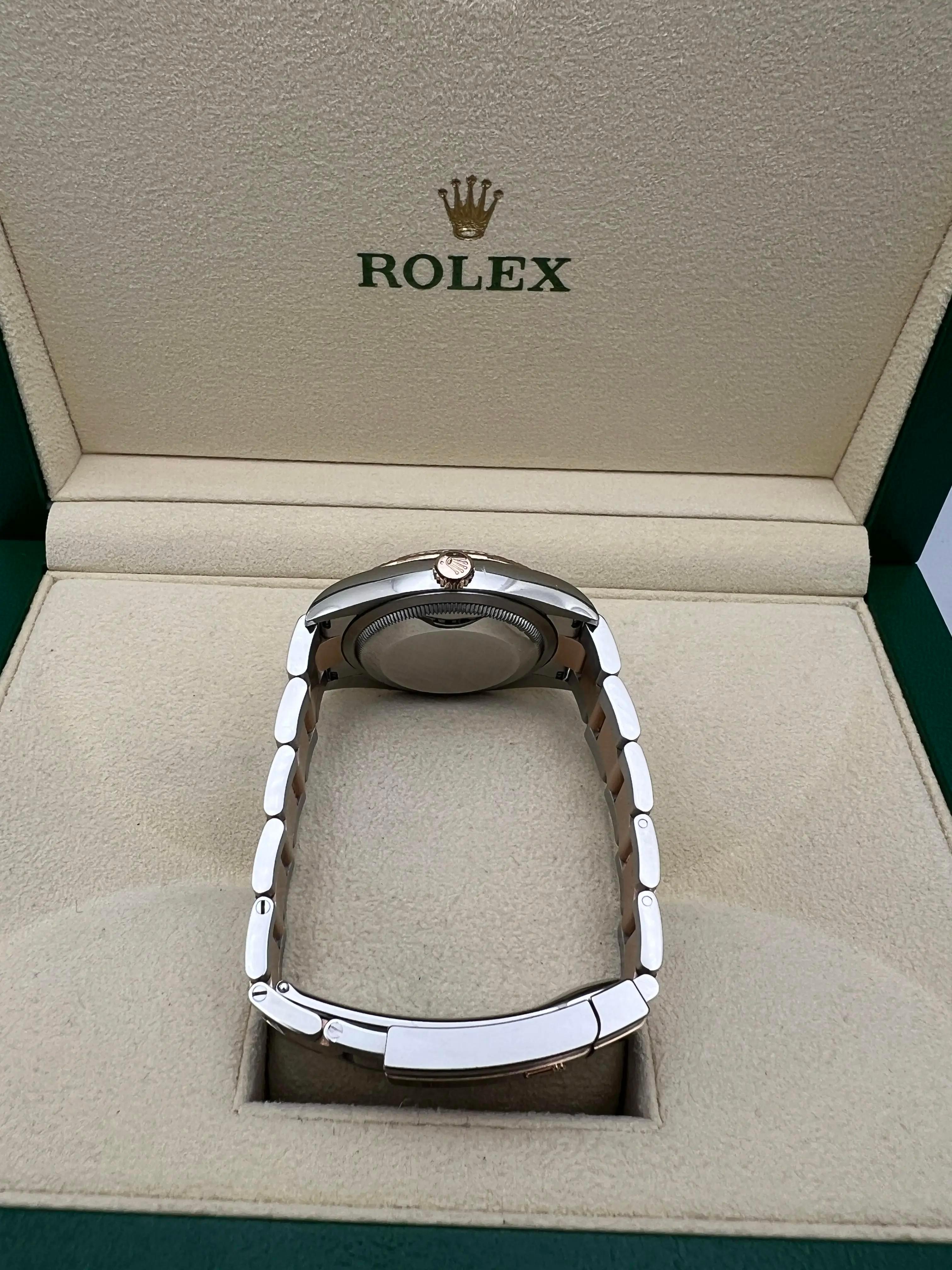 Rolex Montre Datejust 36 126231 rose 18 carats VI IX 6+9 diamants cadran Oyster Box Papers en vente 8